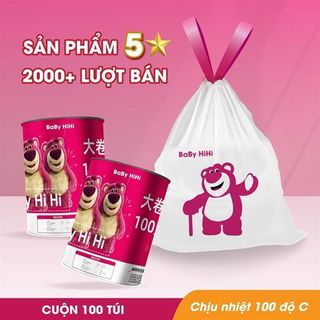 Túi Đựng Rác Gấu Dâu Có Dây Rút giá sỉ