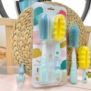 Emma Kids- Bộ Cọ Rửa Bình Sữa Silicon Cao Cấp Cho Bé