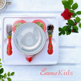 Emma Kids- Bát Ăn Dặm Giữ Nhiệt- Kèm 2 Thìa