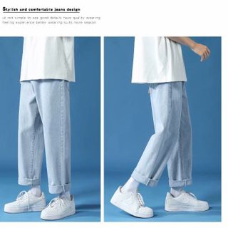 Quần Jean Baggy dài nam/nữ/unisex, chất vải dày dặn, form ống rộng, suông co dãn tốt