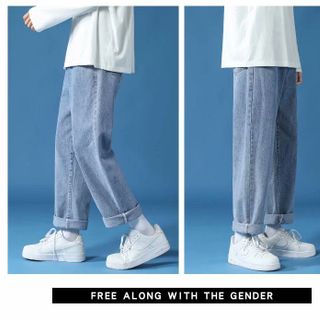 Quần Jean Baggy dài nam/nữ/unisex, chất vải dày dặn, form ống rộng, suông co dãn tốt