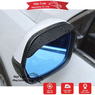 Bộ 2 miếng dán vè che mưa gương chiếu hậu Logo hãng xe- vè che mưa chống nước hiệu quả