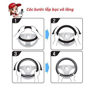 [HÀNG ĐẸP] Bọc vô lăng CARBON phối da đủ các hãng xe -bao tay lái ô tô phù hợp mọi dòng xe