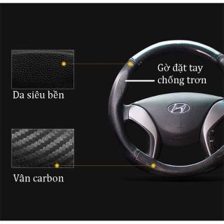 [HÀNG ĐẸP] Bọc vô lăng CARBON phối da đủ các hãng xe -bao tay lái ô tô phù hợp mọi dòng xe