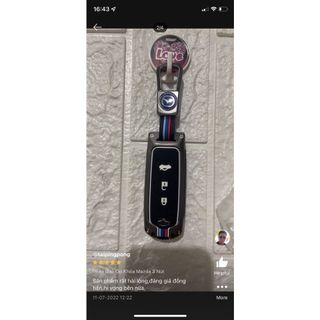 Ốp khóa kim loại bảo vệ chìa khóa xe ô tô Mazda 3 nút CX5, Mazda 6 có vân thể thao phản quang - Mộc Lan Phụ Kiện Xế Yêu