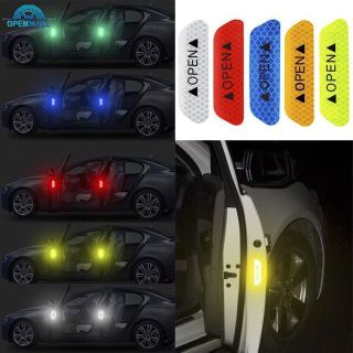 Tem open cảnh báo va chạm - 4 miếng dán phản quang ở cánh cửa ô tô các loại xe hơi