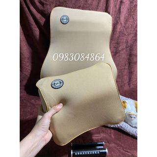 Cả bộ tựa đầu tựa lưng siêu đàn hồi cao cấp - hàng cao su non nguyên khối không mùi