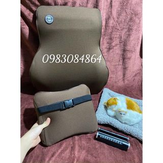 Cả bộ tựa đầu tựa lưng siêu đàn hồi cao cấp - hàng cao su non nguyên khối không mùi