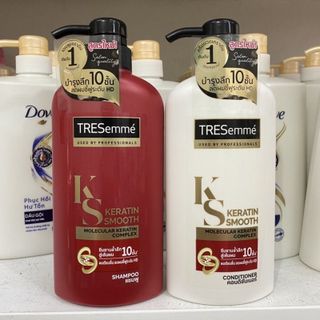 Combo Dầu gội và dầu xả Tresemme Keratin Smooth 400ml Thái Lan màu đỏ suôn mềm mượt) giá sỉ