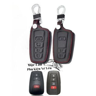 Bao da chìa khóa cho xe Toyota Camry, Corola Cross - kèm theo móc khóa giá sỉ