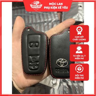 Bao da chìa khóa cho xe Toyota Camry, Corola Cross - kèm theo móc khóa