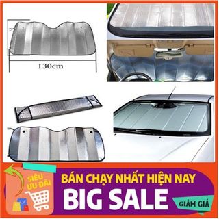Tấm xốp che nắng kính lái bên trong ô tô, xe hơi size 70x140cm - sản phảm bảo vệ mùa hè chống nóng xe hơi 2023