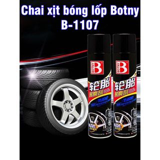 BÌNH XỊT BÓNG LỐP ô tô xe máy phục hồi nhựa nhám chính hãng BOTNY B-1107 dung tích 650ml dạng bọt chất lượng tốt