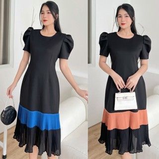 [HCM] Đầm suôn phối dập li MS09  - Lady Fashion giá sỉ