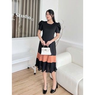 [HCM] Đầm suôn phối dập li MS09  - Lady Fashion