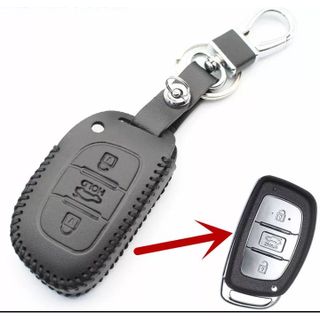 Bao Da Chìa Khóa Xe Elantra, Tucson, I10 Không Kèm Móc Khóa T02