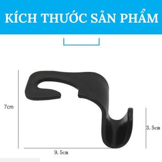 Móc chữ S treo đồ ghế sau ô tô tiện lợi in hình logo các hãng xe chất liệu nhựa ABS cao cấp phụ kiện ô tô Mộc Lan
