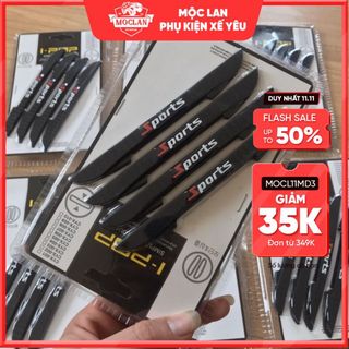 Bộ 4 miếng dán sport chống va đập cánh cửa - miếng dán cao su chống va đập gương và cánh cửa ô tô