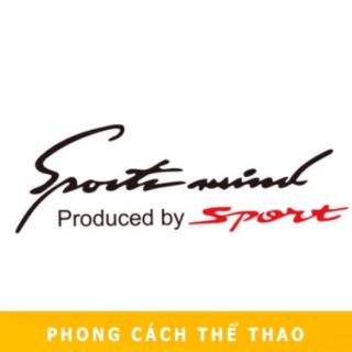 Tem dán decal Sport mind prodeced by Sports - tem dán nắp capo size to 31x11cm - Mộc Lan Phụ Kiện Xế Yêu
