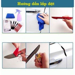 Bộ 4 miếng cao su dán cửa chống va đập ô tô - sport - Mộc Lan Phụ kiện xế yêu
