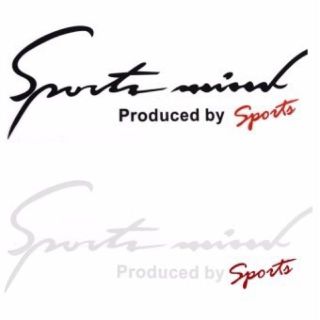 Tem dán decal Sport mind prodeced by Sports - tem dán nắp capo size to 31x11cm - Mộc Lan Phụ Kiện Xế Yêu