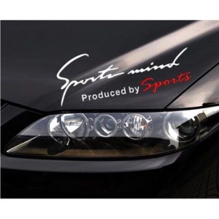 Tem dán decal Sport mind prodeced by Sports - tem dán nắp capo size to 31x11cm - Mộc Lan Phụ Kiện Xế Yêu