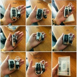 Ốp bao chìa khoá Honda City, CRV, CIVIC, ACCORD, CR-V - chất liệu silicon tráng gương