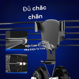 Giá đỡ điện thoai kẹp khe cửa gió điều hòa - kẹp siêu chắc chắn xoay 360 độ - dễ dáng lái xe và di chuyển - an toànPVN72