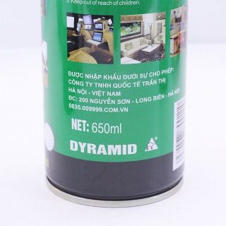 Dyramid - Chai Xịt Bọt Đa Năng Vệ Sinh Ghế Da Nội Thất Ô Tô Foam Cleaner Màu Xanh 650ml