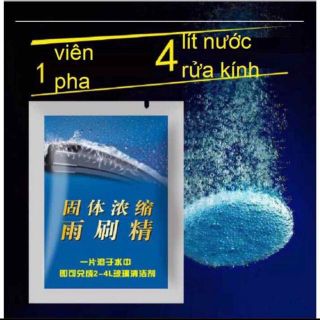 Combo 300 viên sủi rửa kính xe ô tô,lau rửa kính ô tô chuyên dụng