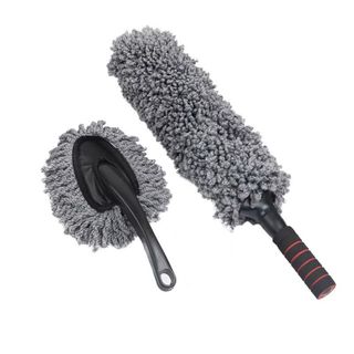 Chổi dầu lau rửa xe ô tô chuyên dụng - chổi lông tròn có cán rút gọn - Mộc Lan Phụ Kiện Xế Yêu