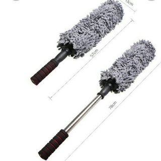 Chổi dầu lau rửa xe ô tô chuyên dụng - chổi lông tròn có cán rút gọn - Mộc Lan Phụ Kiện Xế Yêu
