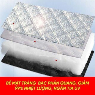 (Chào hè 2023) Bạt phủ kính lái xe ô tô - bạt kính lái 4 lớp tráng nhôm cách nhiệt chống nóng cực tốt