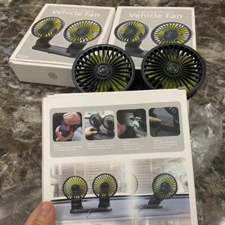 (hàng mới về) Quạt Đôi Mini Làm Mát Ô Tô Xoay 360 Độ Dùng Điện 12V-24V Cho Mọi Dòng Xe Hơi - Mộc Lan Phụ Kiện Xế Yêu