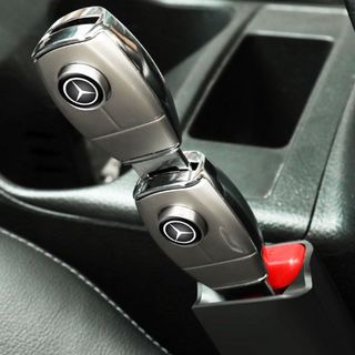 1 Chốt cắm đai an toàn cho ô tô - Có thể Cắm Nối Tiếp - Chất liệu inox&Carbon - chốt chồng đai ngắt chuông báo động