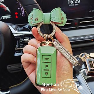 Bao chìa khóa ô tô nhựa TPU mạ crom Mitsubishi Xpander , oulander thông minh -ôm sát chìa bảo vệ ốp khóa