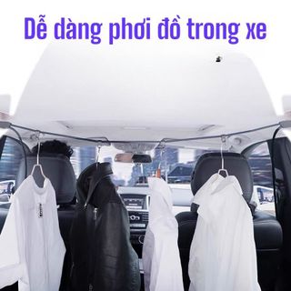 Sẵn Kho-Móc dây phơi quần áo trong ô tô đa năng chất liệu cao su cao cấp