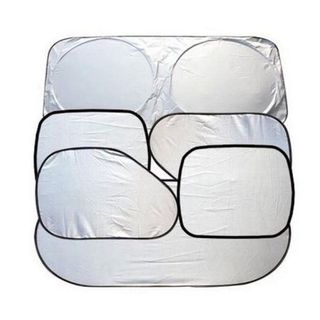 Bộ 6 món che nắng thông minh - được tráng bạc chống nóng cực cao - combo 1 xe ô tô