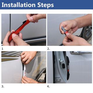 Bộ 4 miếng dán cửa chống xước cửa va đập ô tô Chưa Có Đánh Giá Dán cửa ô tô chống xước