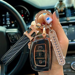 Bao ốp chìa khóa mạ crom Hyundai I10 - elantra - tucson bản thông minh - i10 chìa bật , tặng quà móc thất lạc giá sỉ