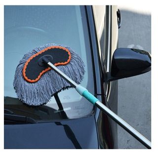 Cây Lau Rửa Xe Ô Tô Cán Dài,Có Thể Kéo Dài, Sợi Lau Mềm - Chổi Dài 1.2 mét