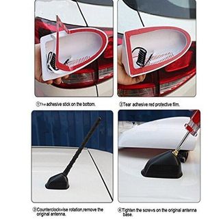 Ăng ten vây cá mập - Vây cá anten oto loại chân siêu to cho xe suv, kona, santafe, cx5, crv...
