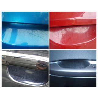 (3 Màu ) Bộ 8 Miếng Dán Cao su Chống Xước Hõm Tay Nắm Cửa Ô tô - cờ anh đỏ và cờ anh đen hàng dày dặn siêu chắc