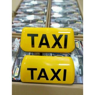 Mào taxi vàng - có đèn - đế nam châm cỡ 28cm - Mộc Lan Phụ Kiện Xế Yêu