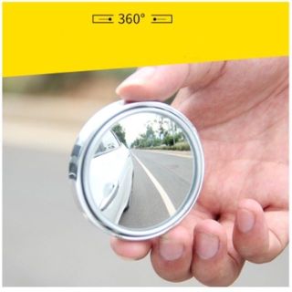 (TỔNG HỢP) Bộ 2 Gương cầu lồi 360 độ Xóa điểm mù gắn Kính chiếu hậu xe hơi, ô tô CÓ VIỀN BAO và loại không có viền