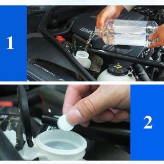 Viên sủi nén rửa kính xe ô tô tẩy siêu sạch tạo hiệu ứng lá sen chống bám nước mưa phụ kiện ô tô Mộc Lan