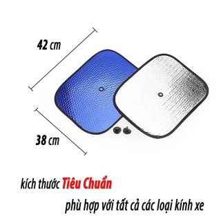 Bộ 4 Tấm Che Nắng Ô Tô, Chắn Nắng Xe Hơi Tráng Bạc Chống Nóng Chuyên Dụng - Mộc Lan Phụ Kiện Xế Yêu