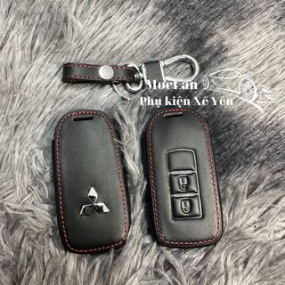 Bao da chìa khoá xe ô tô mitsubishi xpander outlander atrage , Triton 2 đến 3 nút bấm - Mộc Lan Phụ Kiện Xế Yêu