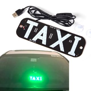Mào taxi vàng - có đèn - đế nam châm cỡ 28cm - Mộc Lan Phụ Kiện Xế Yêu