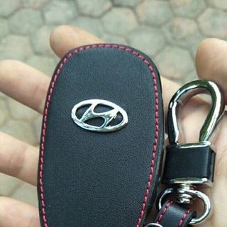 Bao da chìa khoá ô tô hyundai khoá gập i10 solati